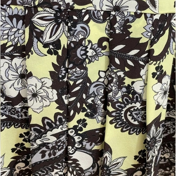 Ted Baker Paisley Mini Puff Sleeve Dress 100% Silk made in England - Picture 9 of 12